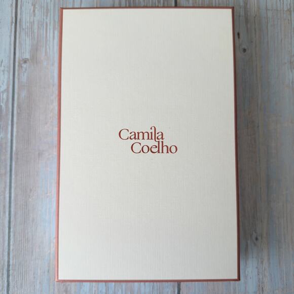 Camila Coelho Gold Charm Necklace w/ Colorful Glass Heart Charms 17”+3” - Picture 4 of 4